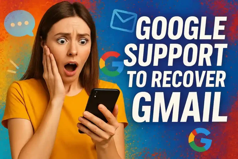 Google support to recover Gmail